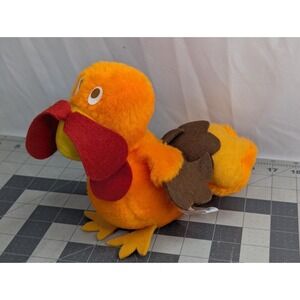 Amscan Orange Turkey Plush 7 Inch  Stuffed Animal Toy